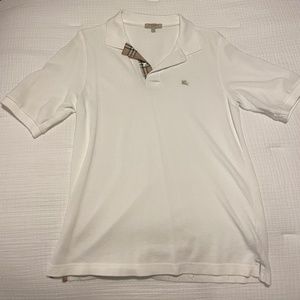 White Burberry Polo